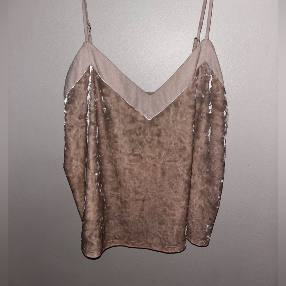BLUSH PINK 💕 FELT SATIN CAMI BLOUSE